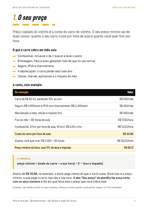 Página do Guia: preco